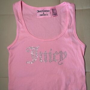 Juicy Couture Pink Tank Crop Top